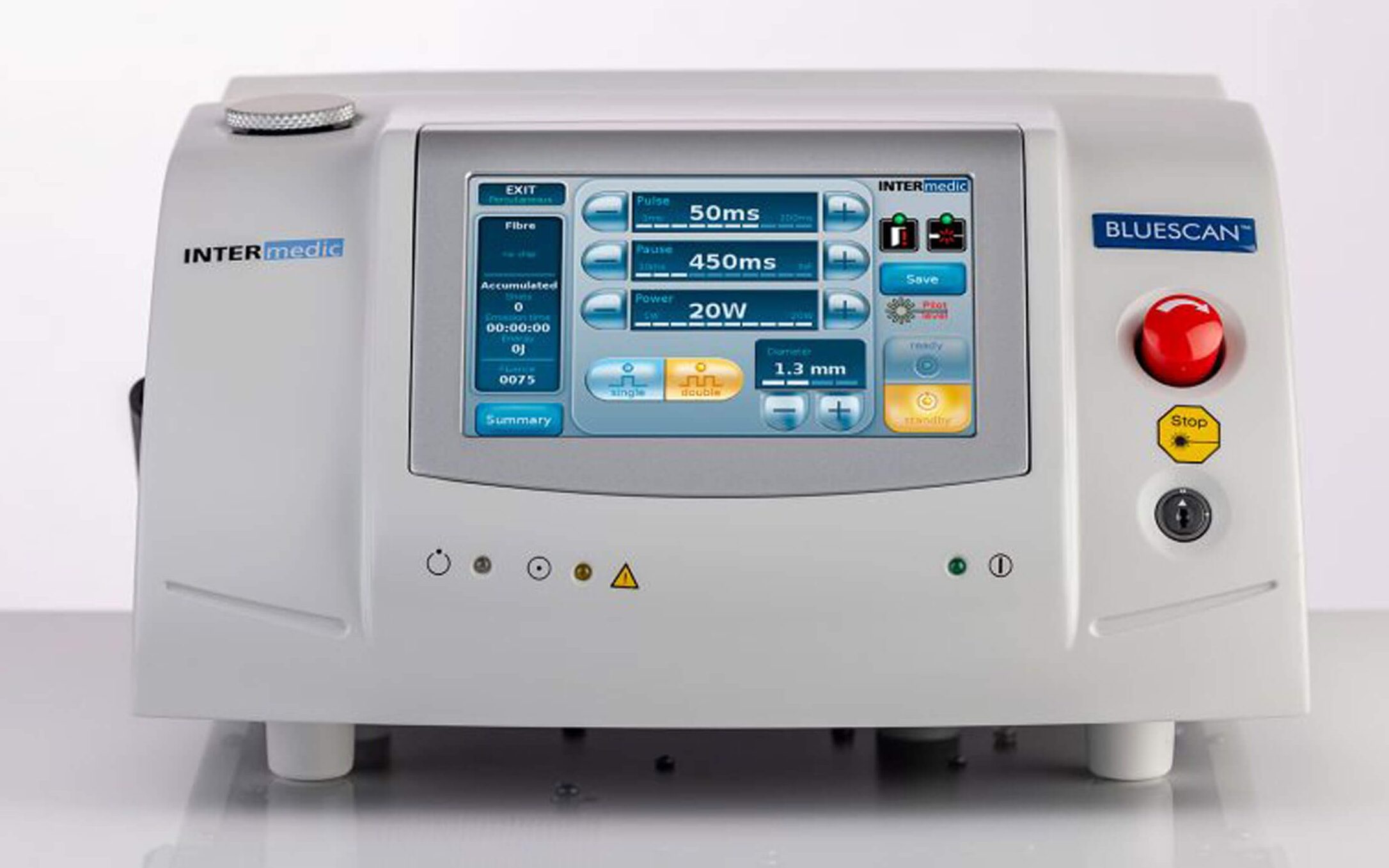 Intermedic blue laser