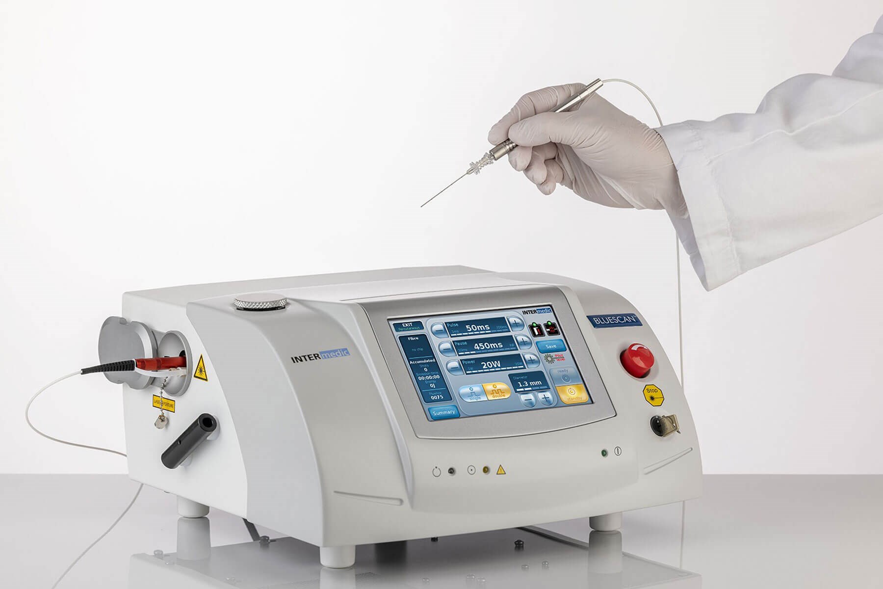 Intermedic blue laser